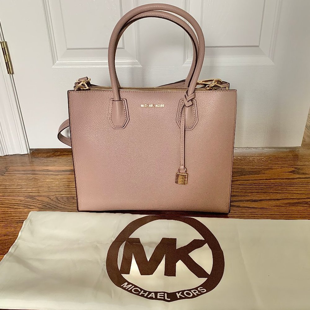Michael Kors Mercer Taupe tote large